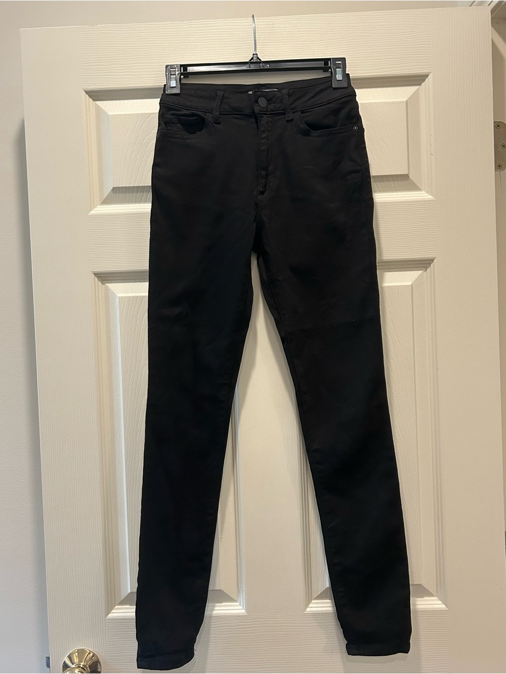 DL1961 Black Skinny Jeans - Farrow High-Rise Stretch Fit